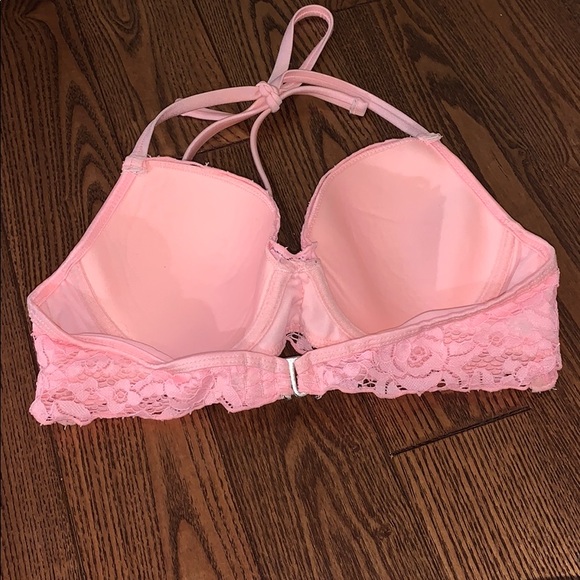 Pink Floral Lace Bikini Top - Picture 3 of 3